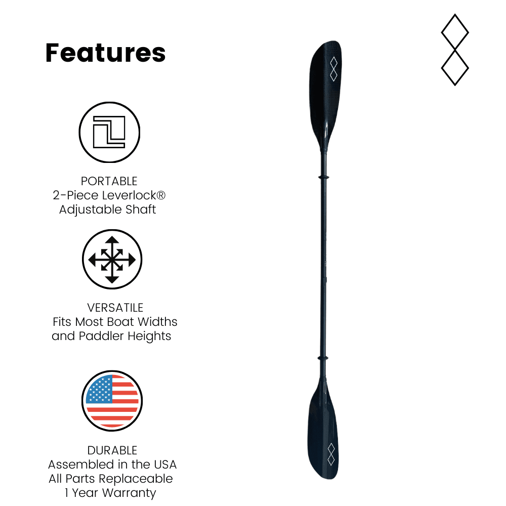 Carbon 2-Piece Kayak Fishing Paddle
