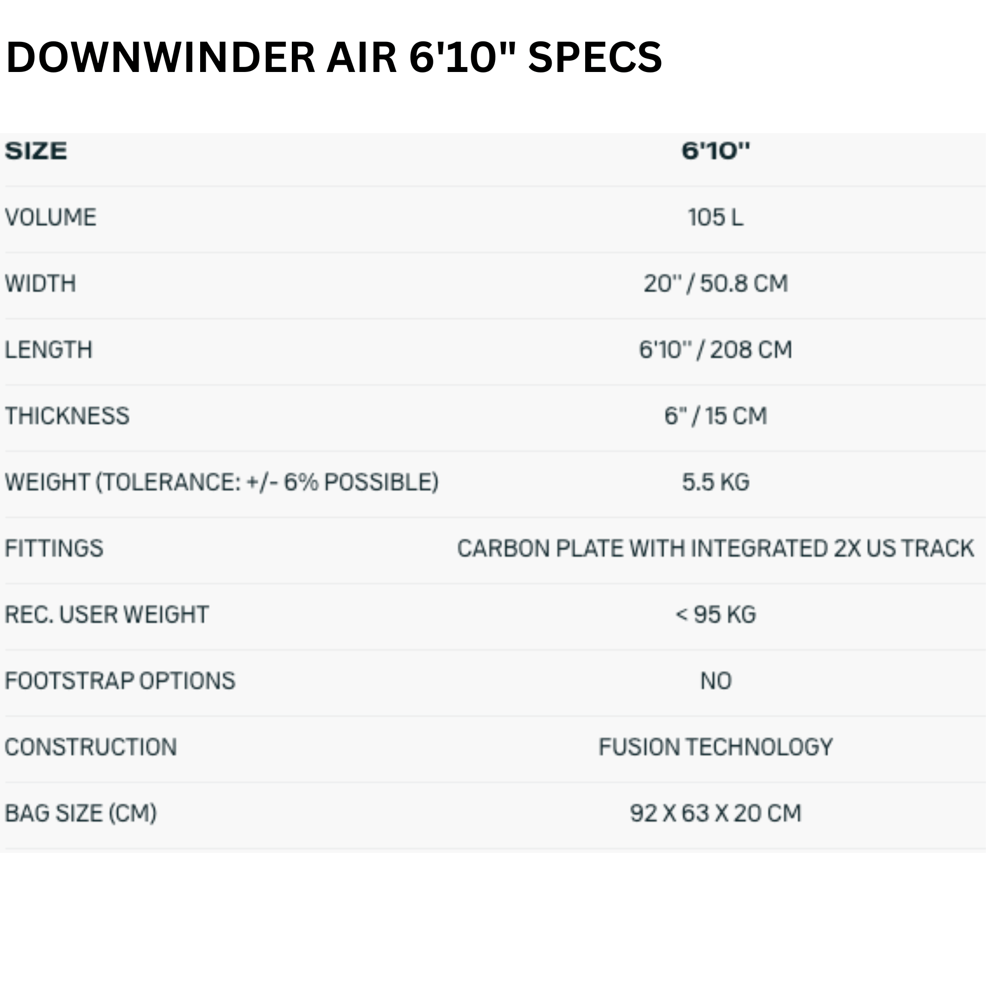 Duotone Downwinder Air Foil Board