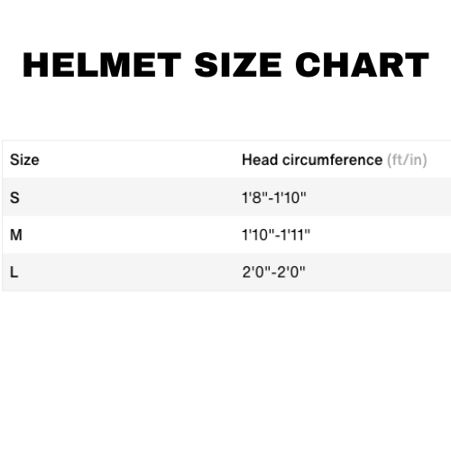 Helmet-Size-Chart