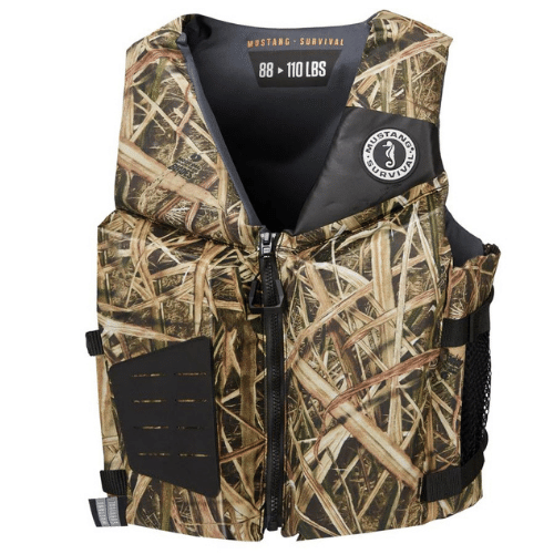 Young Adult Rev Foam Vest Camo Front